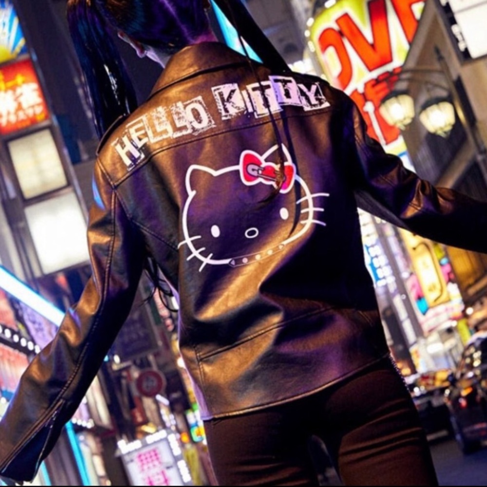 🎉Limited time FREE SHIPPING🎉Dolls Kill HK oversized Vegan leather jacket